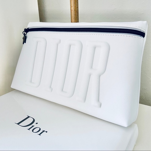 Dior Handbags - NWT Christian Dior VIP White Clutch Pouch 3D Logo